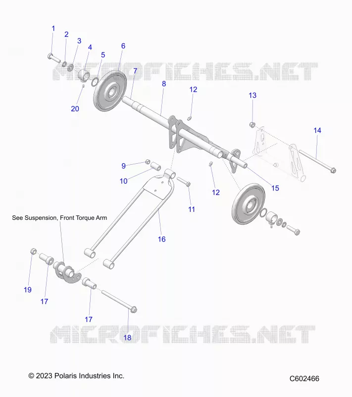 SUSPENSION, TRASERO ARM PAR