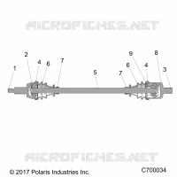 TREN, FRONT HALF SHAFT