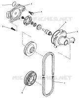 BOMBA DE AGUA XLT RMK 0960956, XLT SKS 0960556 and EUROPEAN XLT SKS E960556 (4931813181C010)