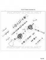 DRIVE TRAIN, PRINCIPAL GEARCASE INTERNALS