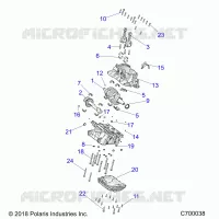 ENGINE, CRANKCASE AND CIGUEÑAL