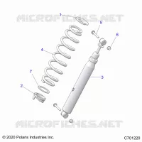SUSPENSION, REAR MONTAJE DE DESCARGA