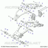 SUSPENSION TRASERA CONTROL ARM, MOUNTING