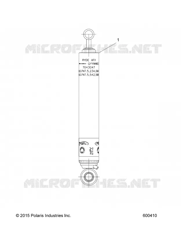 SUSPENSION, CHOQUE, REAR TRACK (7043047)