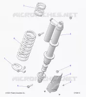 SUSPENSION, REAR MONTAJE DE DESCARGA, STANDARD/PREMIUM