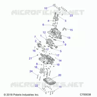 ENGINE, CRANKCASE AND CIGUEÑAL