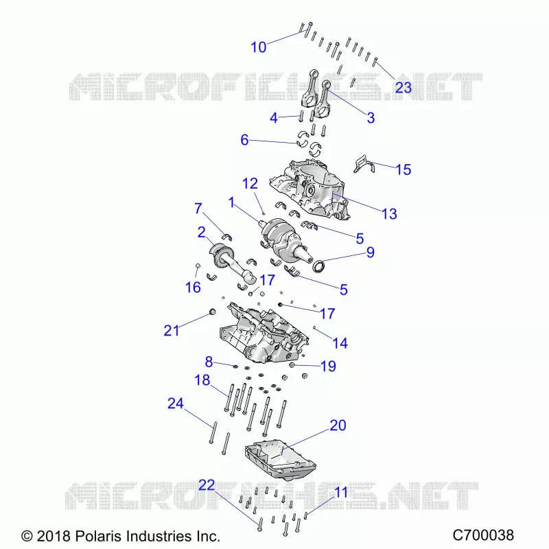 ENGINE, CRANKCASE AND CIGUEÑAL
