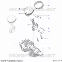 ENGINE, CIGUEÑAL AND PISTON