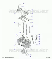 ENGINE, CULATA AND VALVES