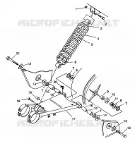 El balanceo del brazo y CHOQUE 6X6 350L S938739 (4924362436028A)