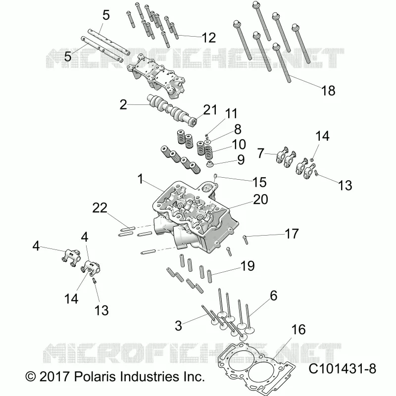 CILINDRO HEAD, CAM AND VALVES