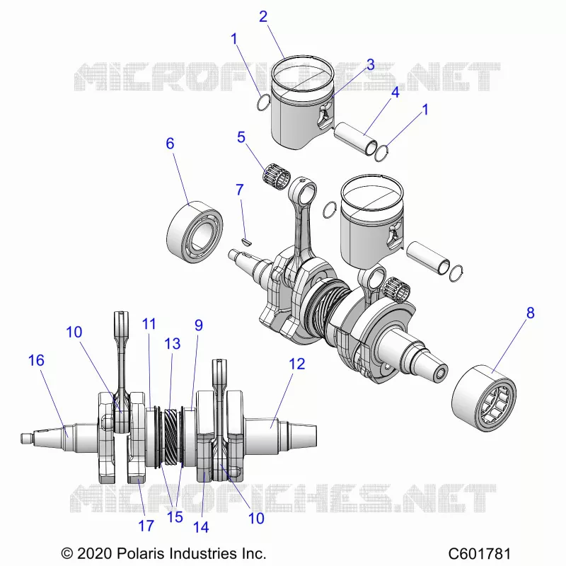 ENGINE, PISTON AND CIGUEÑAL