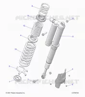 SUSPENSION, REAR MONTAJE DE DESCARGA, ULTIMATE