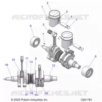 ENGINE, PISTON AND CIGUEÑAL