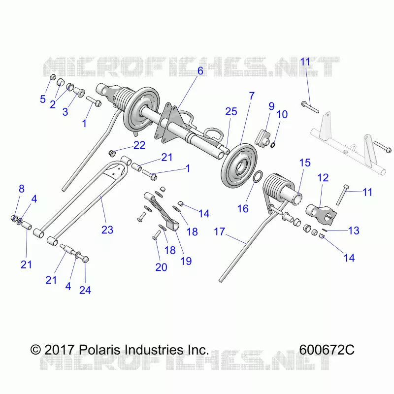 SUSPENSION, TRASERO ARM PAR