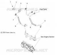 SISTEMA DE COMBUSTIBLE, CUERPO DE MARIPOSA and GASOLINA LINES