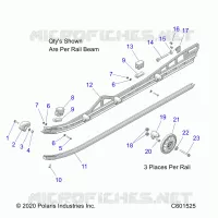 SUSPENSION, RAIL BEAMS LH/RH