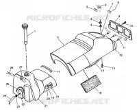 ASIENTO Y TANQUE DE GAS 600 XC 0971776 and EUROPEAN 600 XC E971776 (4937933793A006)