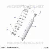 SUSPENSION, REAR MONTAJE DE DESCARGA