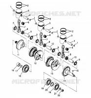 CIGÜEÑAL Y PISTÓN  SLX 780 B954287 (4933953395C001)