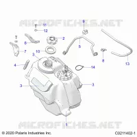 SISTEMA DE COMBUSTIBLE, FUEL TANK ASM.