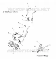 SISTEMA DE COMBUSTIBLE, RAIL, LINES and CUERPO DE MARIPOSA