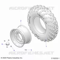 RUEDAS, FRONT TIRE