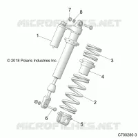 SUSPENSION, CHOQUE FRONTAL MOUNTING