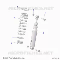 SUSPENSION, CHOQUE FRONTAL MOUNTING