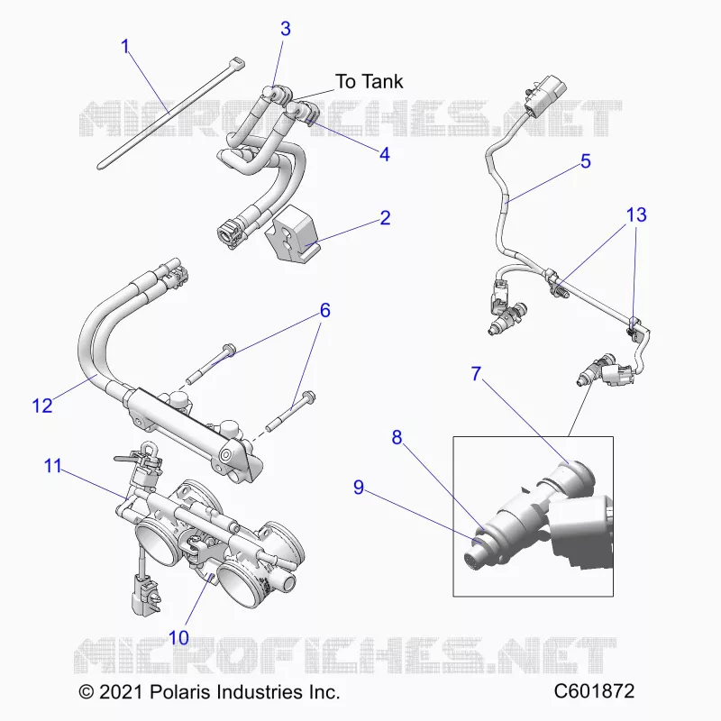SISTEMA DE COMBUSTIBLE, RAIL, LINES AND THROTTLE BODY