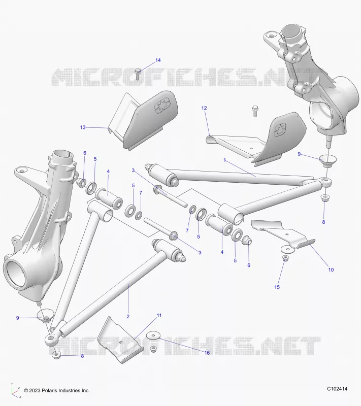 SUSPENSION, A-ARM AND PUNTAL MOUNTING
