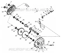 CAJA DE ENGRANAJES  Scrambler 500 W97BC50A (4943074307C009)