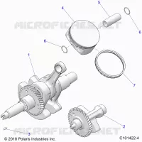 ENGINE, CIGUEÑAL, PISTON AND BALANCE SHAFT