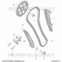 LA CADENA DE LEVAS AND TENSIONER