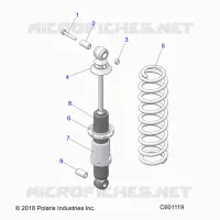 SUSPENSION, SHOCK TRASERO TRACK (7043994)