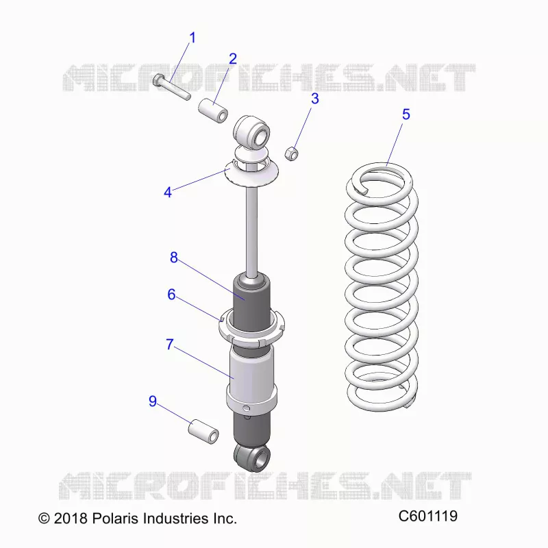 SUSPENSION, SHOCK TRASERO TRACK (7043994)