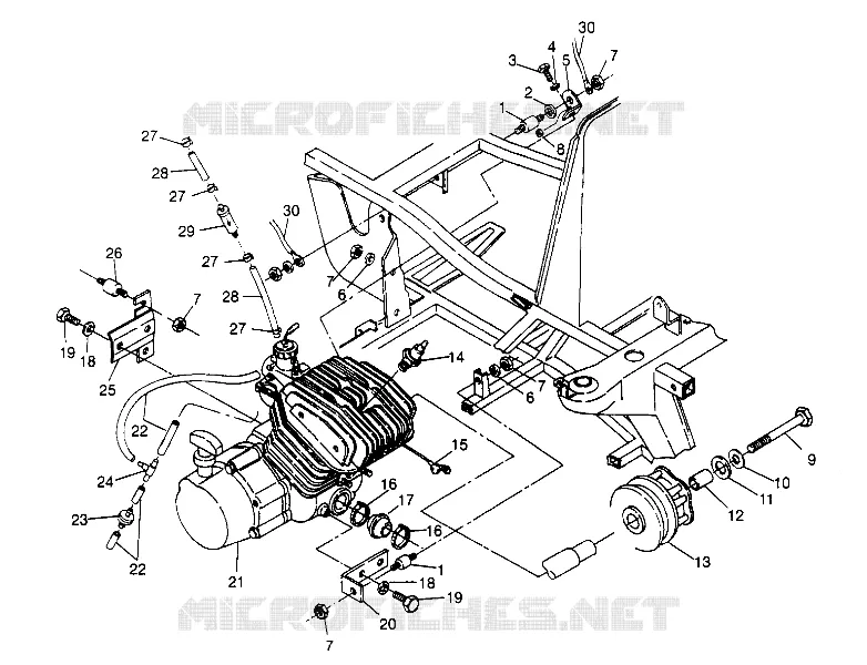 MONTAJE DEL MOTOR Trail Boss W948527 (4926822682A008)