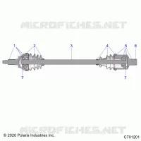 TREN, FRONT HALF SHAFT