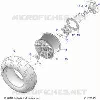 RUEDAS, REAR AND HUB