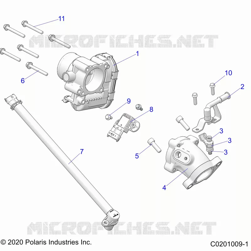 ENGINE, CUERPO DE MARIPOSA AND FUEL RAIL