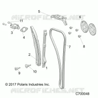 LA CADENA DE LEVAS AND TENSIONER