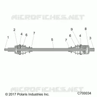TREN, FRONT HALF SHAFT