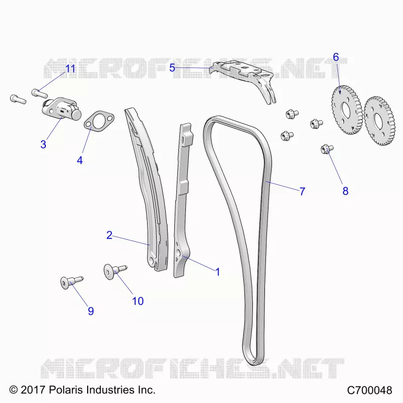 LA CADENA DE LEVAS AND TENSIONER