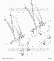 ASIENTO BELT MOUNTING 6 POINT
