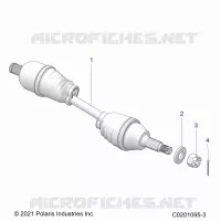 DRIVE TRAIN, HALF EJE TRASERO