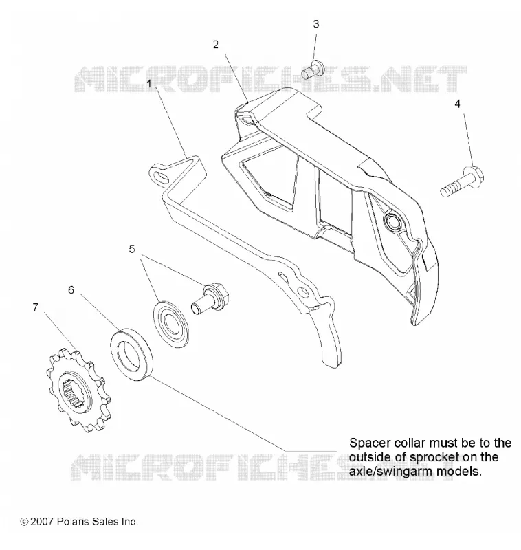 TREN, FRONT SPROCKET GUARD