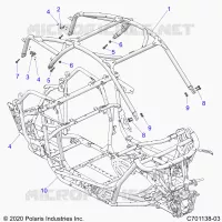 CHASSIS, CAB BASTIDOR