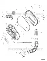 DRIVE TRAIN, TAPA DEL EMBRAGUE AND DUCTING