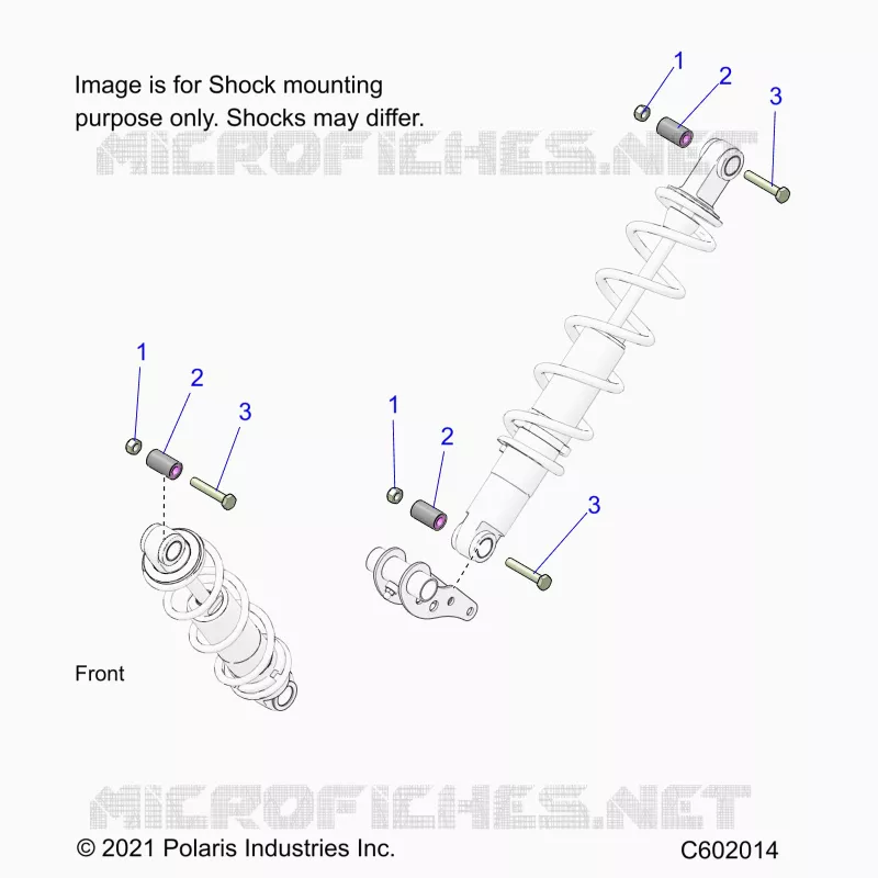 SUSPENSION, MONTAJE DE DESCARGA, REAR SUSP.