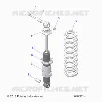 SUSPENSION, SHOCK TRASERO TRACK (7043994)